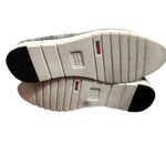 Johnston & Murphy  Flex Perforated Suede Snake Slip On Loafer SZ 8M Gray Silver Photo 4