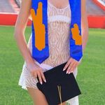 For Love & Lemons white lace tie trendy Elegant Lace Asymmetrical Dress Photo 2