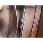 Coach  C6777 Snake Embossed Cross Body Metallic Cherry Oxblood Pebbled Leather Photo 9