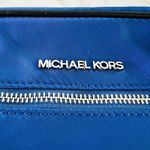 Michael Kors Polly Electric Blue Nylon East West Zip Chain Crossbody Bag Photo 2
