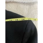 Dress Barn Wool Blend Open Trench Long Jacket Houndstooth Women’s 10 Black Photo 9