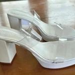 Schutz Shutz women's ARIELLA PLATFORM VINYL SANDAL size 10B Photo 7