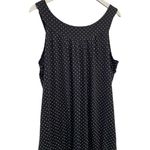New Look Black Polka Dot Women's Tank Top Dark Academia Business Casual Modest Photo 1