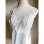 Vintage 60 Womens Slip Vaserette Hollywood White Size Small/36 Lace Photo 7
