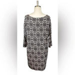 Juicy Couture  BLACK AND WHITE‎ GEOMETRIC MEDALLION PRINT SHEATH DRESS SIZE LARGE Photo 4