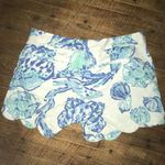 Lilly Pulitzer scalloped blue shell Buttercup size 4 shorts Photo 1