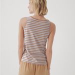 Pact • Purple Orange Soho Stripe Organic Cotton Softspun Tank Top Photo 2