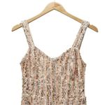 Lulus Sequined Skater Dress Women’s Size XS Throw Some Glitter Rose Gold Wedding Photo 3