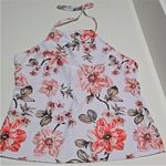SheIn NEW! Large High Neck Halter Tankini Set Bikini Floral Top Pink Bottoms Photo 4