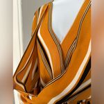 Topshop  Asymmetrical Yellow Stripes Women's Shirt (481) Photo 9