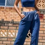 Free People New!  Movement‎ Surfside Joggers in navy blue, size M Photo 0