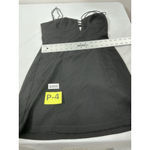 J.O.A. Womans Mini A Line Dress Small black Lined Back Zip Spaghetti Straps Photo 6