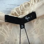 Ryu Peach Long Sleeve Lace Pocket Chiffon Blouse Size S Photo 5