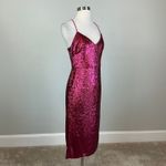 Donna Karan Sequined Sleeveless Midi Sheath Sparkly Cocktail Party Pink Size 16 Photo 1