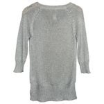 Piccola Bela NWT Women’s Size M Gray Silver Shimmery V Photo 2