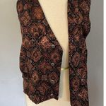 Vintage Spindle River Women’s Vest Sz Small Western Rodeo Dressy Cowgirl Satin Photo 3