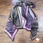 Missoni • Zigzag Wool Scarf Cape vest poncho Italian luxury designer pink tan Photo 0