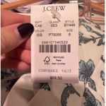 J.Crew  White Blue Floral Print Elastic Back Linen Blend Pleated Shorts Sz 6 NWT Photo 4