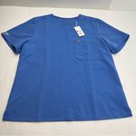 FIGS  Catarina One Pocket Womens Scrub Top Ceil Blue Shirt XXL‎ NEW *EMBROIDERED Photo 0