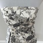 Old Navy Black and White Strapless Dress for Wedding Guests Photo 0