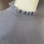 Boden | River Lara‎ Ruffle Mock Neck Pullover Sweater Purple Size 6 Photo 2