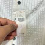 Maeve Anthropologie White  Puff-Sleeve Sweetheart Top Size L NWT (READ) Photo 4