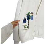 Jerzees VINTAGE  Embroidered Birds & Birdhouse Cardigan Photo 5