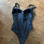 Bond Eye Australia gathered ruched 10 polka dot one piece swimsuit White Photo 1
