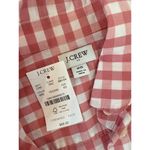 J.Crew NWT  Gingham Poplin Shirt Signature Fit Pink White Cotton Womens Size XS Photo 5