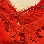 Free People  FP ONE Ilektra Lace Crochet‎ Dress in Red size Small Photo 4