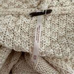 Free People Cream Oversized Slouchy Cable Knit Cardigan | XS Photo 13