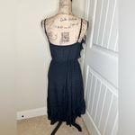 YA Los Angeles Ya Las Angeles Ruffled Crinkle Black Dress Size Large Photo 4