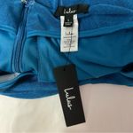 Lulus Lulu’s Beachside Party Teal Ruched Tie Front Coverup L NEW Swim Boho Casual Twee Photo 5