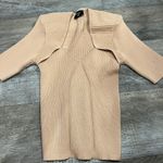 VICI  Tan Ribbed Knit top L Photo 0