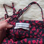 Urban Outfitters  Black And Red Heart Crop Top Photo 1