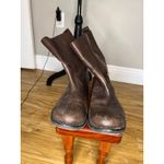 Tory Burch  Women’s Elyse Brown Leather Moto Biker Boots Ankle Boots Size 9m Photo 1