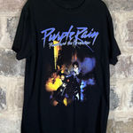 The Prince Estate Purple Rain Graphic Tee Black Men's Large Photo 0