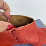 Anthropologie Schuler Sons Leather 9B Ankle Boots Wood Heel Side Zip Cider Press Photo 2