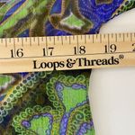 CAbi  Womens Silk Mini Pullover Tribal Boho Floral Bell Sleeve Dress Cover Up S Photo 5