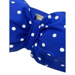 Cacique Simply  Royal Blue & White Polka Dot No Wire Halter Bikini Top Sz 20 New Photo 2