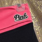 PINK - Victoria's Secret  Y2K Foldover Yoga Pink Black White Leggings XS Photo 3