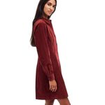 J.Crew NWT Madewell Corduroy Long Sleeve Seamed Mini Shirt Dress Cabernet Size 00 Photo 3