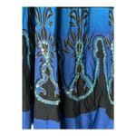 Jasmine  India Cotton Skirt Blue Green Paisley Sequin Hippie‎ Boho Size Small Photo 5