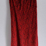 Vintage Midi Dress Womens 6 Black Red Sweetheart Romantic 90s Cocktail Party Size 10 Photo 0