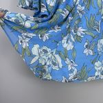 Lulus Stay Sweet Blue Floral Size Medium Off the Shoulder Chiffon Romper Photo 5