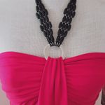 Sequin Hearts  red floral maxi dress size small Photo 1