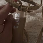 NWOB Silent D Anthropologie Jolie Beige Faux Leather Heeled Sandals EU 37 Size 7 Photo 5