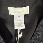 Chico's NWT  Moto Jacket Bonded Lace LS Jack Black Career Party Size 3 US XL $139 Photo 7