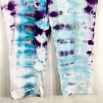 Cato  Size 12 Pants Smiling River Tie Dye Handmade‎ Blue Purple Curvy Boho 1366 Photo 4