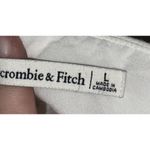 Abercrombie & Fitch  White Linen Halter Sleeveless Sundress Mini Dress Size Large Photo 4